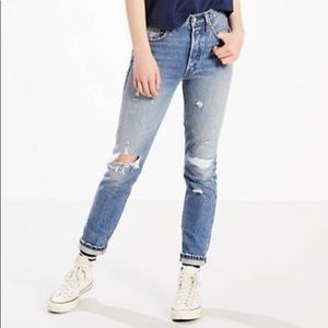Levi’s 501 Skinny Selvedge Denim Jeans - NEW